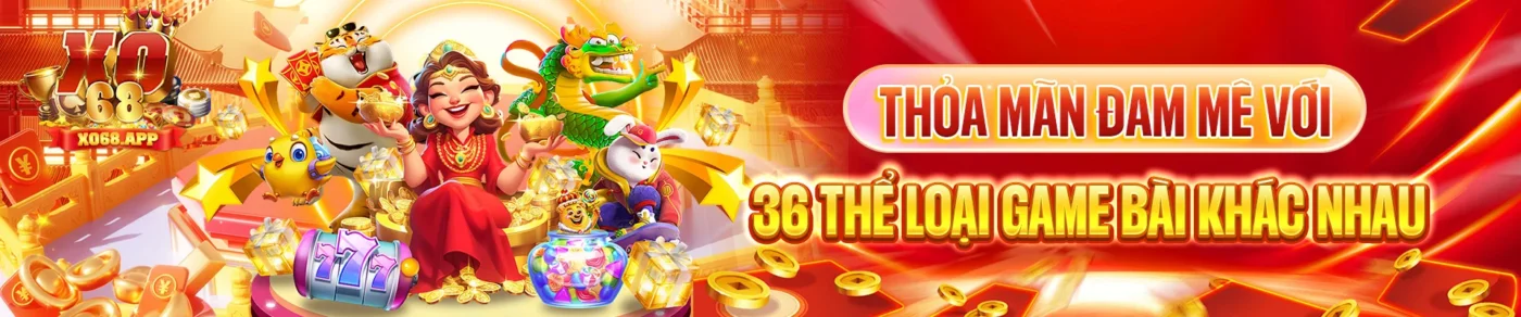 banner Thỏa mãn đam mê với 36 thể loại game bài khác nhau